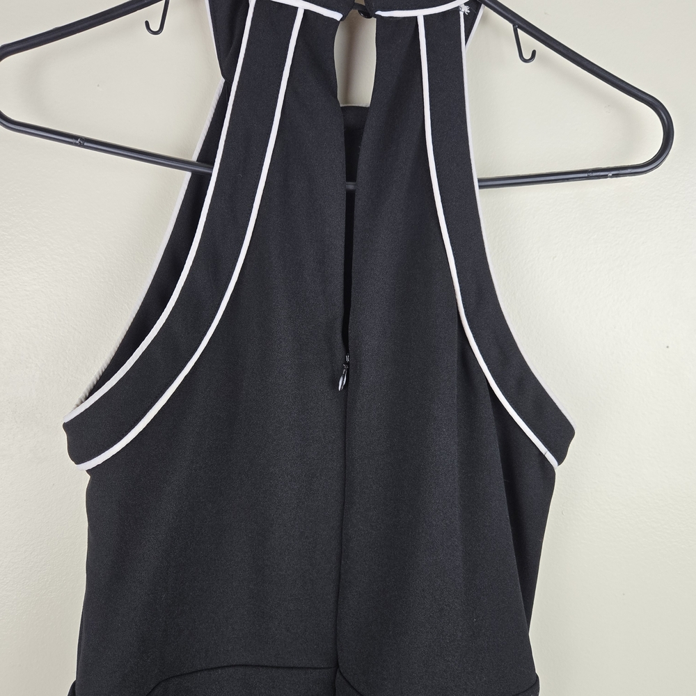 Lulu's Black And White Jumpsuit Wide Leg Size M - Picture 7 of 8
